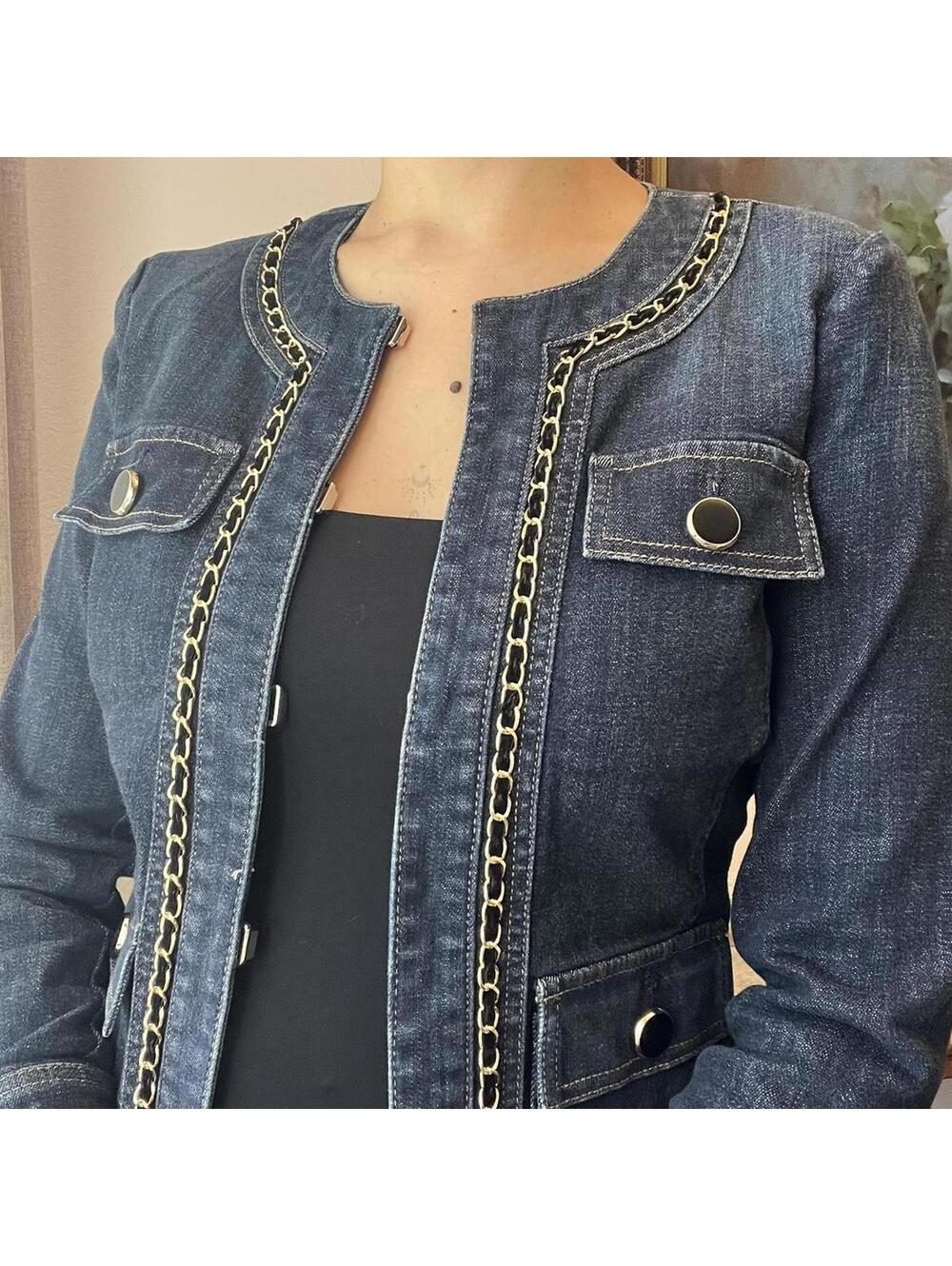 Fitted Denim Jacket - Picture 2 of 8